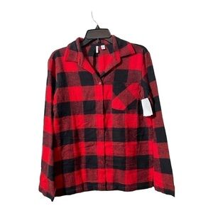 𝅺nordstrom Buffalo plaid pajama top